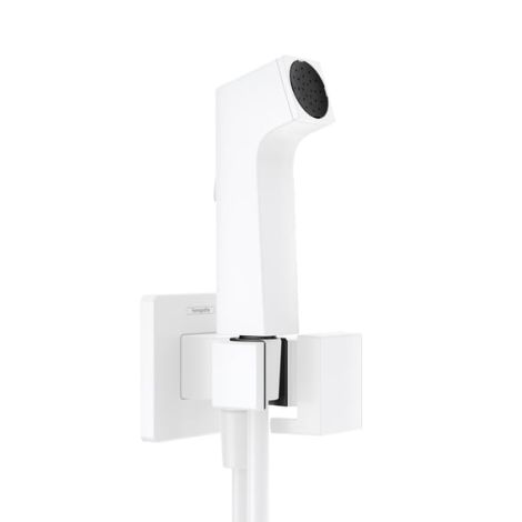 Hansgrohe słuchawka prysznicowa Bidette 1 jet E EcoSmart dla wody zimnej z uchwytem i wężem prysznicowym 125 cm biały mat 29231700 29231700 od 