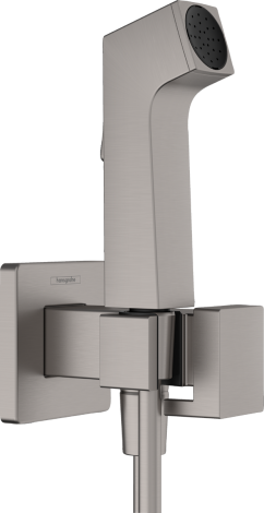 HANSGROHE słuchawka prysznicowa Bidette 1jet E EcoSmart z mieszaczem, uchwytem i wężem prysznicowym 125 cm Czarny Chrom Szczotkowany 29233340 29233340 od 