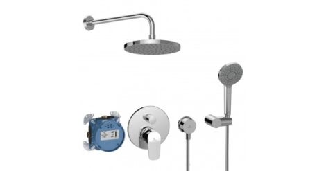 Ideal Standard Ceraflex Zestaw prysznicowy z baterią podtynkowy z deszczownicą chrom BD191AA BD191AA od 