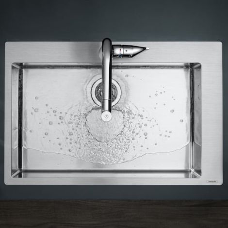 HANSGROHE  F660 Zlewozmywak nablatowy 660 ,wymiary wycięcia: 740 x 480 mm  stal nierdzewna szczotkowana 43302800 43302800 od 