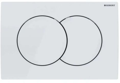 - GEBERIT DELTA 01 przycisk spłukujący do spłukiwania dwudzielnego biały 115107111 - 115.107.11.1 - Łazienki Szydłowski