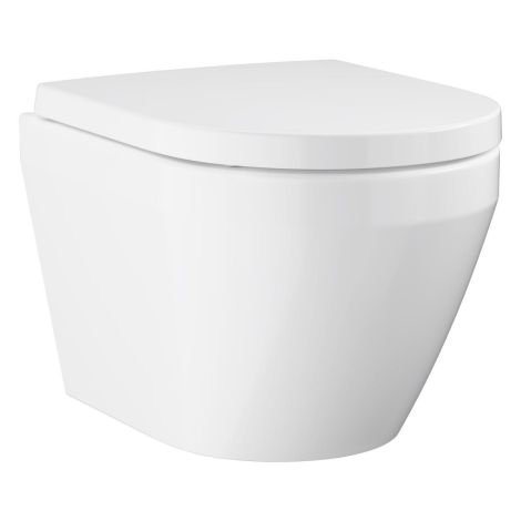- GROHE-Euro Ceramic miska WC wisząca z deską kolor biały 102509SH00 - 102509SH00 - Łazienki Szydłowski