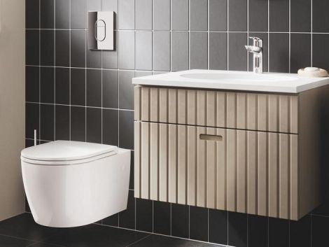  - GROHE-Bau Ceramika Miska WC wisząca 37 x 54 cm kolor biały 103860SH00 - 103860SH00 - Łazienki Szydłowski