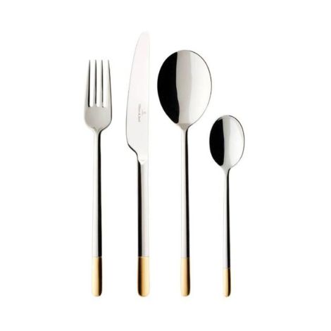 - Villeroy&Boch Ella Zestaw sztućców 24 częsciowe częściowo pozłacane. 1263519030 - 1263519030 - Łazienki Szydłowski