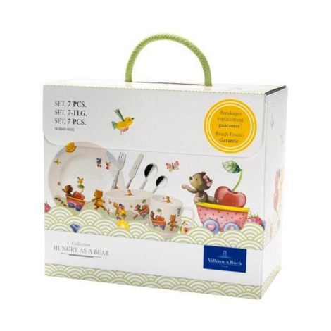 Villeroy&Boch Zestaw 7-częściowy. Naczynia dla dzieci Hungry as a Bear. 1486658435 1486658435 od 