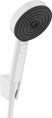  - HANSGROHE Pulsify Select S Punktowy zestaw prysznicowy 105 3jet Relaxation EcoSmart z wężem 160 cm biały mat 24305700 - 24305700 - Łazienki Szydłowski