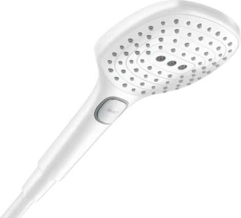 - HANSGROHE Raindance Select E Słuchawka prysznicowa 120 3jet PowderRain EcoSmart biały mat 28728700 - 28728700 - Łazienki Szydłowski