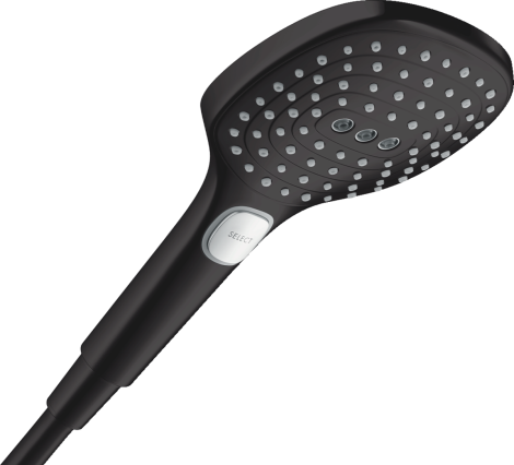 HANSGROHE Raindance Select E Słuchawka prysznicowa 120 3jet PowderRain EcoSmart+ czarny mat 28729670 28729670 od 