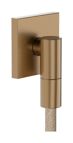 - HANSGROHE FixFit Fine E Przyłącze węża z zaworem zwrotnym, kwadratowe brąz szczotkowany 28883140 - 28883140 - Łazienki Szydłowski