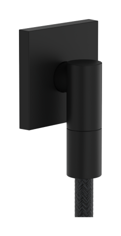 HANSGROHE FixFit Fine E Przyłącze węża z zaworem zwrotnym, kwadratowe czarny mat 28883670 28883670 od 