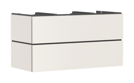 - HANSGROHE Xilesa E Szafka pod szlifowaną umywalkę wpuszczaną w blat/nablatową z 2 szufladami PushOpen 118 x 55 cm piaskowy beż matowy 54304780 - 54304780 - Łazienki Szydłowski