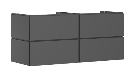  - HANSGROHE Xilesa E Szafka pod szlifowaną umywalkę wpuszczaną w blat/nablatową z 4 szufladami 137,5 x 55 cm szary łupek matowy 54305760 - 54305760 - Łazienki Szydłowski