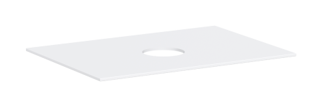 - HANSGROHE Xevolos E Blat 78 x 55cm z wycięciem na środku pod umywalkę nablatową bez otworu na baterię biały mat 54328700 - 54328700 - Łazienki Szydłowski