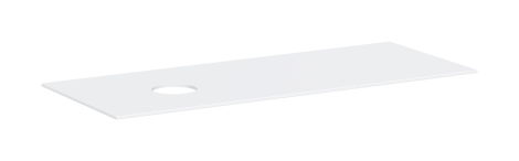  - HANSGROHE Xevolos E Blat 137 x 55 cm z wycięciem po lewej stronie pod umywalkę nablatową bez otworu na baterię biały mat 54333700 - 54333700 - Łazienki Szydłowski