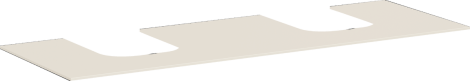  - HANSGROHE Xevolos E Blat 157 x 55cm z wycięciami pod 2 umywalki nablatowe bez otworu na baterię piaskowy beż matowy 54335780 - 54335780 - Łazienki Szydłowski