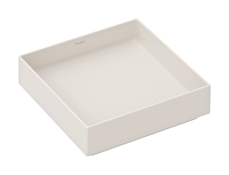 - HANSGROHE Xuniva Evo E Umywalka nablatowa 40 x 40 cm piaskowy beż matowy 60324780 - 60324780 - Łazienki Szydłowski