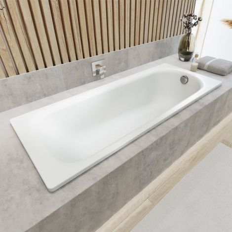 KALDEWEI SANIFORM PLUS wanna prostokątna,stal  emaliowana 180 x 80 cm  do zabudowy kolor biały 112800010001