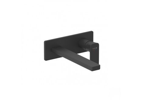 KLUDI RENON ścienna bateria umywalkowa 240 mm czarny mat 422453975