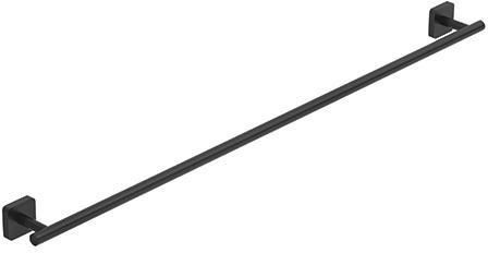 KLUDI Vela S wieszak na ręcznik kąpielowy 80 cm czarny mat 2596139