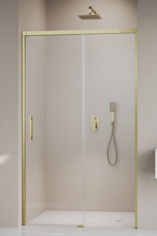 RADAWAY Idea DWJ Drzwi prysznicowe 160 cm wnękowe lewe złoty szczotkowany 387020-99-01L
