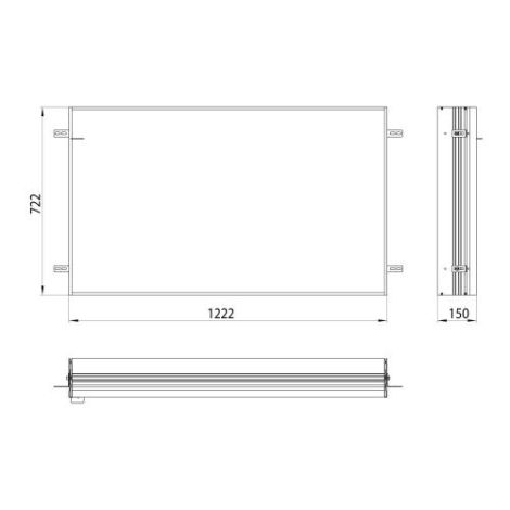 Emco Asis, Podstawowa rama montażowa do podtynkowej szafki z podświetleniem LED 123 cm  949700013 - Towar wykonany pod zamówienie