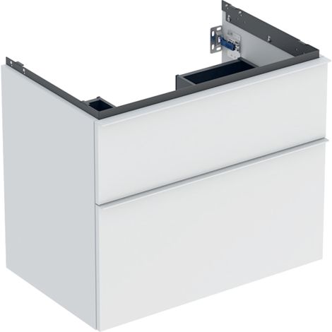 Geberit iCon szafka pod umywalkę 75 cm, 2 szuflady kolor biały mat 502304013