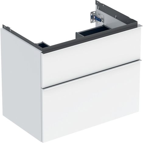Geberit iCon szafka pod umywalkę 75 cm, 2 szuflady kolor biały połysk 502304012