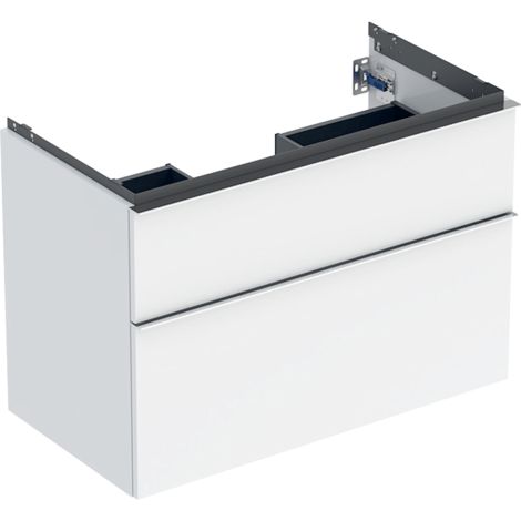 Geberit iCon szafka pod umywalkę 90 cm, 2 szuflady kolor biały połysk 502305012