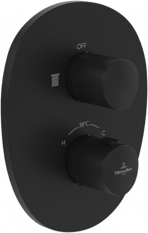 Villeroy&Boch Antao Termostatyczna bateria wannowo prysznicowa, czarny mat TVS111001000K5