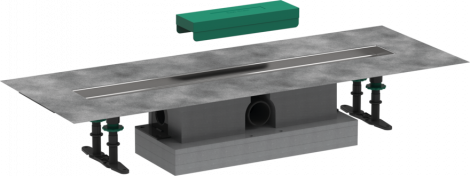 HANSGROHE uBox Universal Kompletny zestaw do montażu standardowego-70cm do odpływu liniowego 56023180