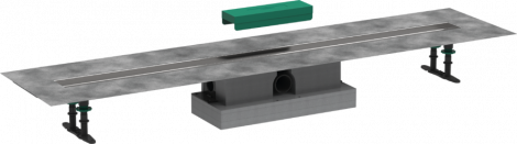 HANSGROHE uBox universal Kompletny zestaw do montażu standardowego 120cm do odpływu liniowego do wyłożenia płytkami 56027180 