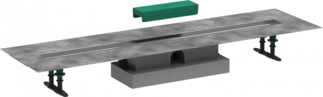 HANSGROHE uBox Universal Kompletny zestaw do montażu płaskiego-100cm do odpływu liniowego 56020180