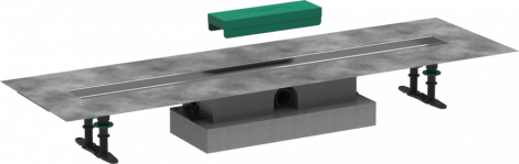 HANSGROHE uBox Universal Kompletny zestaw do montażu płaskiego-90cm do odpływu liniowego do wyłożenia płytkami 56019180