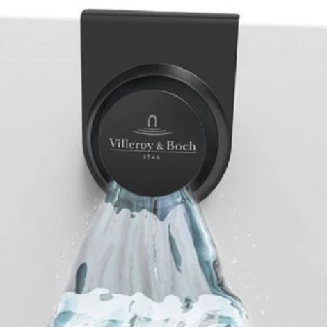 Villeroy&Boch przyłącze wody zintegrowane z przelewem czarny mat UPCON0136-33