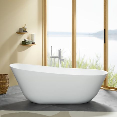Villeroy&Boch Theano Curved wanna owalna wolnostojąca 170 x 75 cm biały mat UBQ170ANH7F200VRW
