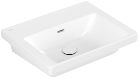 VILLEROY&BOCH Subway 3.0 Umywalka 55x44x16,5 cm, z przelewem, Nieszlifowany biały CeramicPlus 4A70F7R1