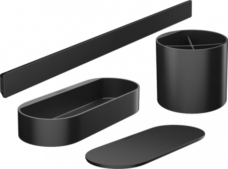 HANSGROHE WallStoris Zestaw łazienkowy czarny mat 27968670