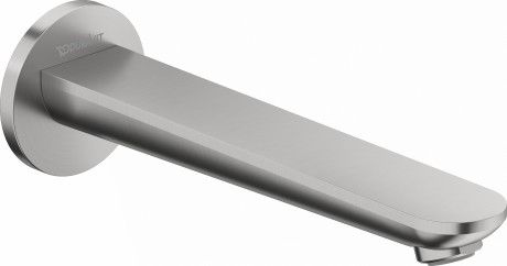DURAVIT Wave Wylewka wannowa 202 mm Szczotkowana stal nierdzewna WA5240010070