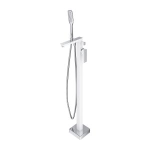 - OMNIRES PARMA bateria wannowa wolnostojąca, chrom/biały połysk PM7433CRB - PM7433CRB - Łazienki Szydłowski