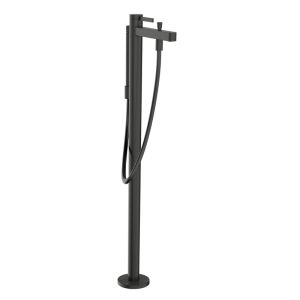  - HANSGROHE Finoris bateria wannowa wolnostojąca czarny chrom szczotkowany 76445340 - 76445340 - Łazienki Szydłowski
