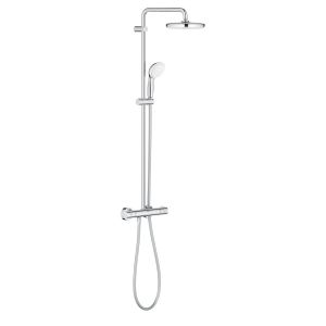 - GROHE-Bau System 210 System prysznicowy z termostatem do montażu ściennego chrom 26699000 - 26699000 - Łazienki Szydłowski