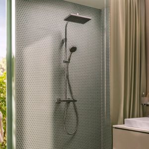  - Hansgrohe Activera Q Komplet prysznicowy 290/180 1jet EcoSmart z termostatem Ecostat Fine chrom 28748000 - 28748000 - Łazienki Szydłowski