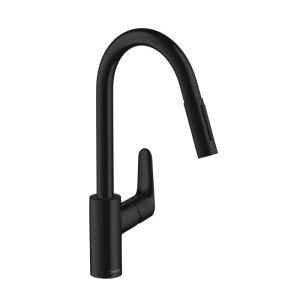 - HANSGROHE Focus bateria kuchenna kolor czarny mat 31815670 - 31815670 - Łazienki Szydłowski