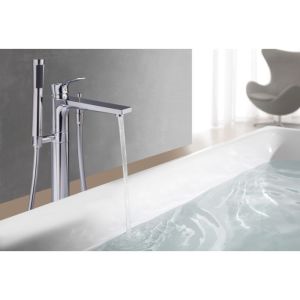  - KLUDI ZENTA SL bateria wannowa wolnostojąca chrom 485900565 - 485900565 - Łazienki Szydłowski