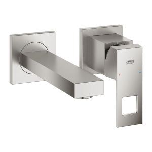 - GROHE-Eurocube 2-otworowa bateria umywalkowa kolor stal nierdzewna 19895DC0 - 19895DC0 - Łazienki Szydłowski