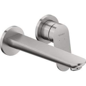 - DURAVIT Wave bateria umywalkowa ścienna stal nierdzewna szczotkowana WA1070004070 - WA1070004070 - Łazienki Szydłowski