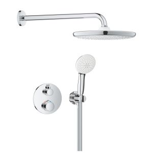 - GROHE- Grohtherm Podtynkowy zestaw prysznicowy z deszczownicą Tempesta 250 chrom 1039960000 - 1039960000 - Łazienki Szydłowski