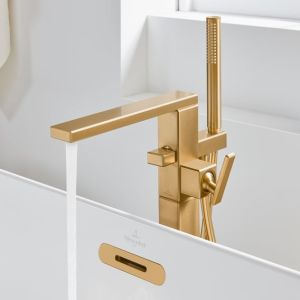  - Villeroy&Boch Mettlach stojaca bateria wannowa złoty szczotkowany TVT12600300076 - TVT12600300076 - Łazienki Szydłowski
