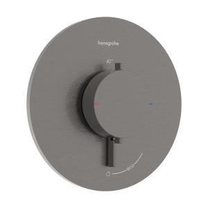  - HANSGROHE Ecostat Comfort S Bateria termostatyczna do 1 odbiornika, podtynkowa czarny chrom szczotkowany 33714340 - 33714340 - Łazienki Szydłowski