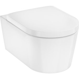 - HANSGROHE EluPura S Miska wisząca WC 540, AquaHelix Flush, SmartClean z deską WC, SoftClose, QuickRelease biały 61186450 - 61186450 - Łazienki Szydłowski